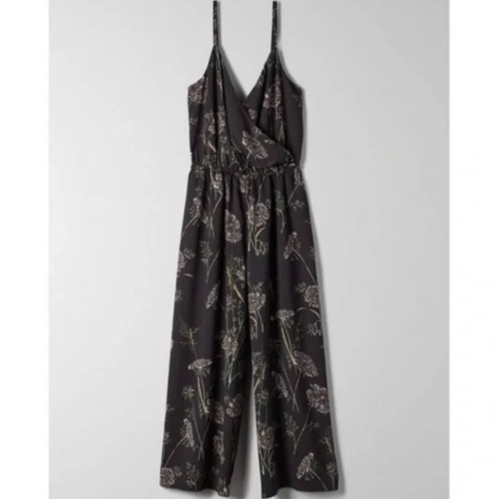 Aritzia Wilfred Floral/botanical print jumpsuit